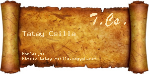 Tatay Csilla névjegykártya